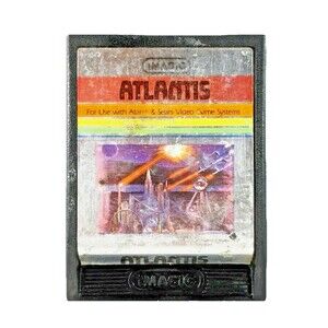 Atari 2600 Atlantis Vintage 1982 iMagic Retro Video Game Cartridge Tested